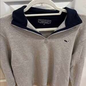 Vineyard Vines Navy and Gray Shirt